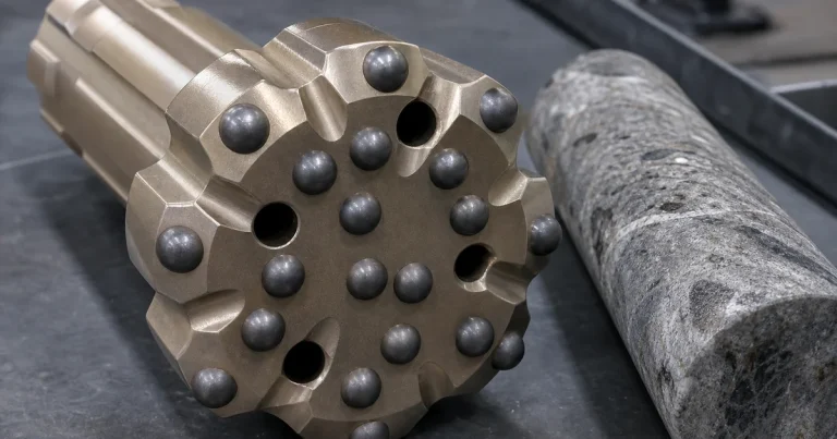 DTH drill bit carbide button layout